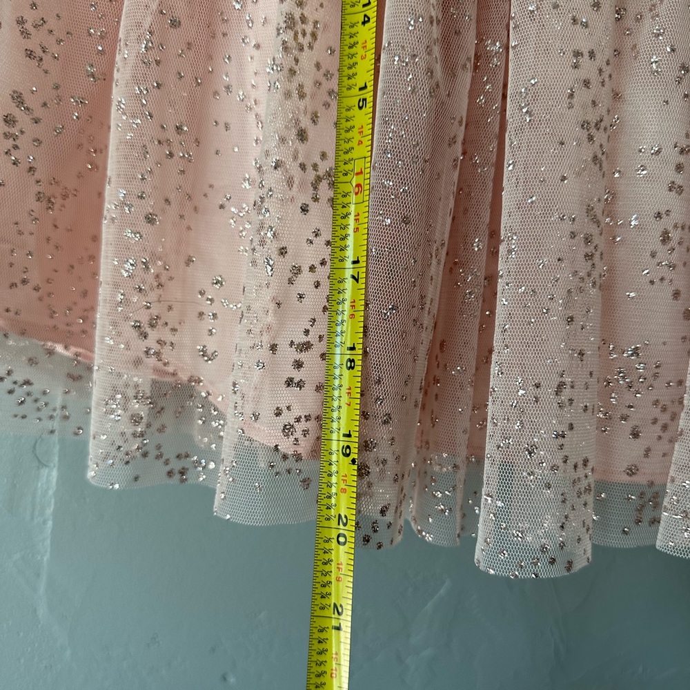Jona Michelle sequin and glitter sparkle dress Peach color, Little girls size 2T - Picture 10 of 16